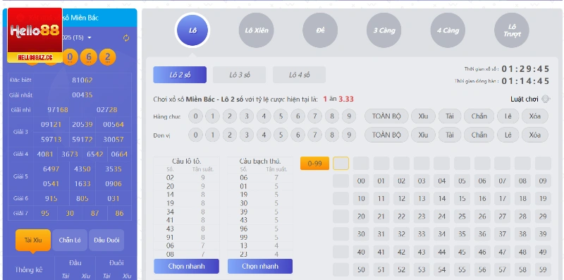 Chơi xổ số lô đề trực tuyến tối ưu thời gian, cá cược trọn vẹn