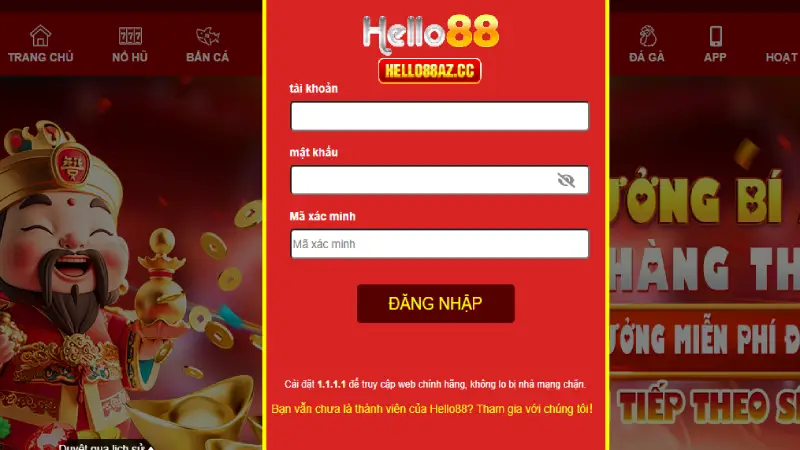 Đăng nhập Hello88 đơn giản