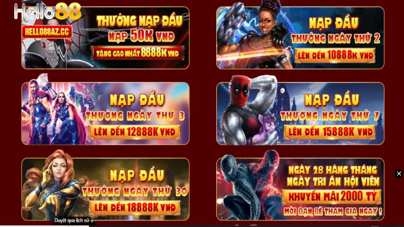 Khuyến mãi Hello88 ngày càng hấp dẫn