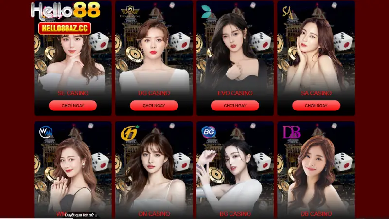 Nhà cung cấp Casino Online Hello88 đa dạng