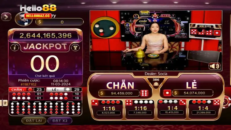 Nhiều cửa xóc trong phiên bản tại Hello88