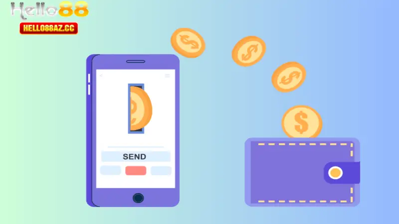 Rút tiền Hello88 qua ngân hàng